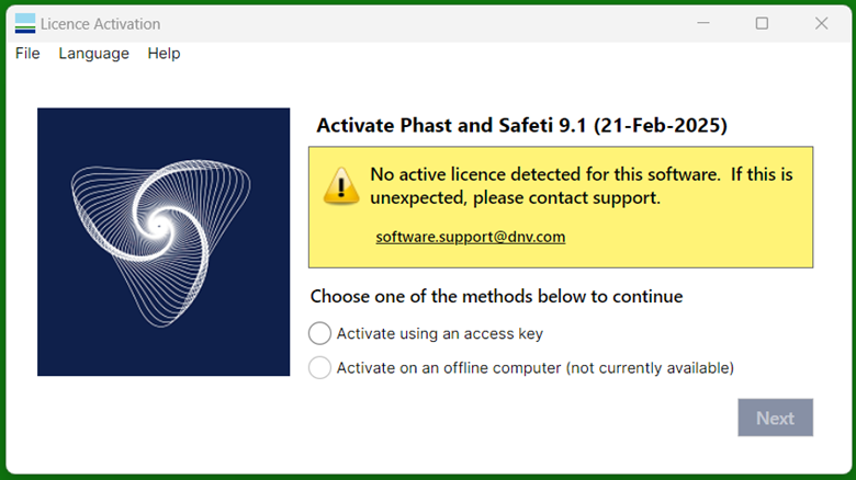 Phast No Active Licence